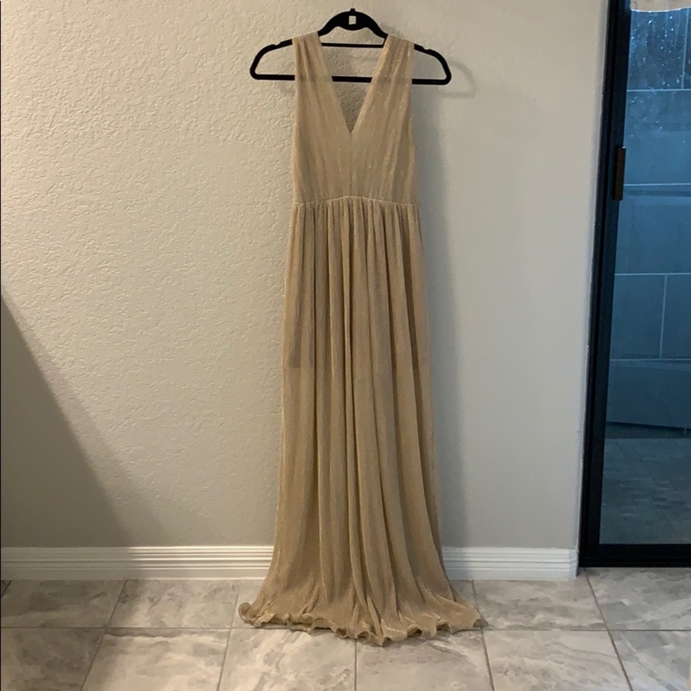 Gold maxi dress
